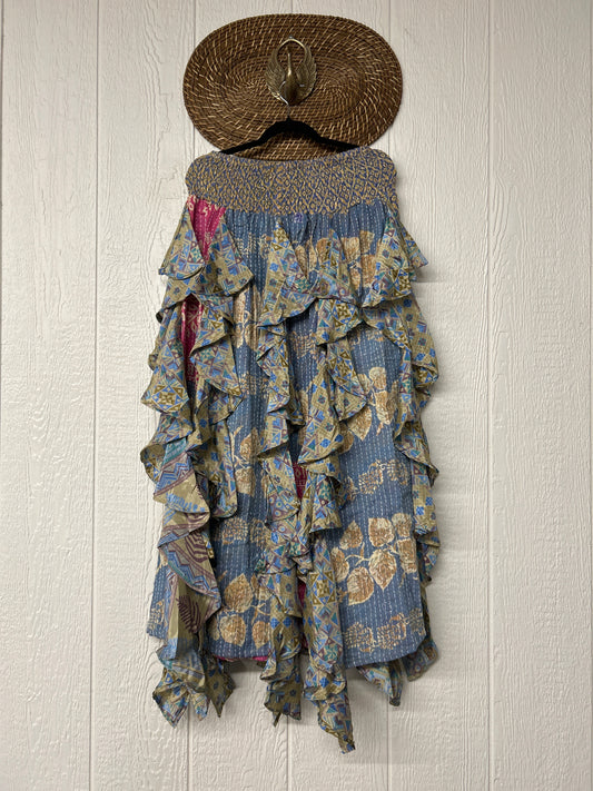 Pareo Kantha Willow Maxi Skirt 0826 153