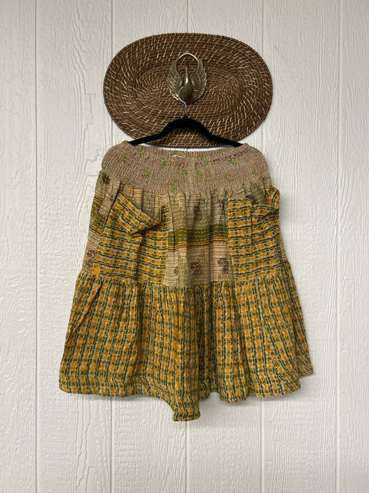 Pareo Kantha Meadow Skirt 0826 175