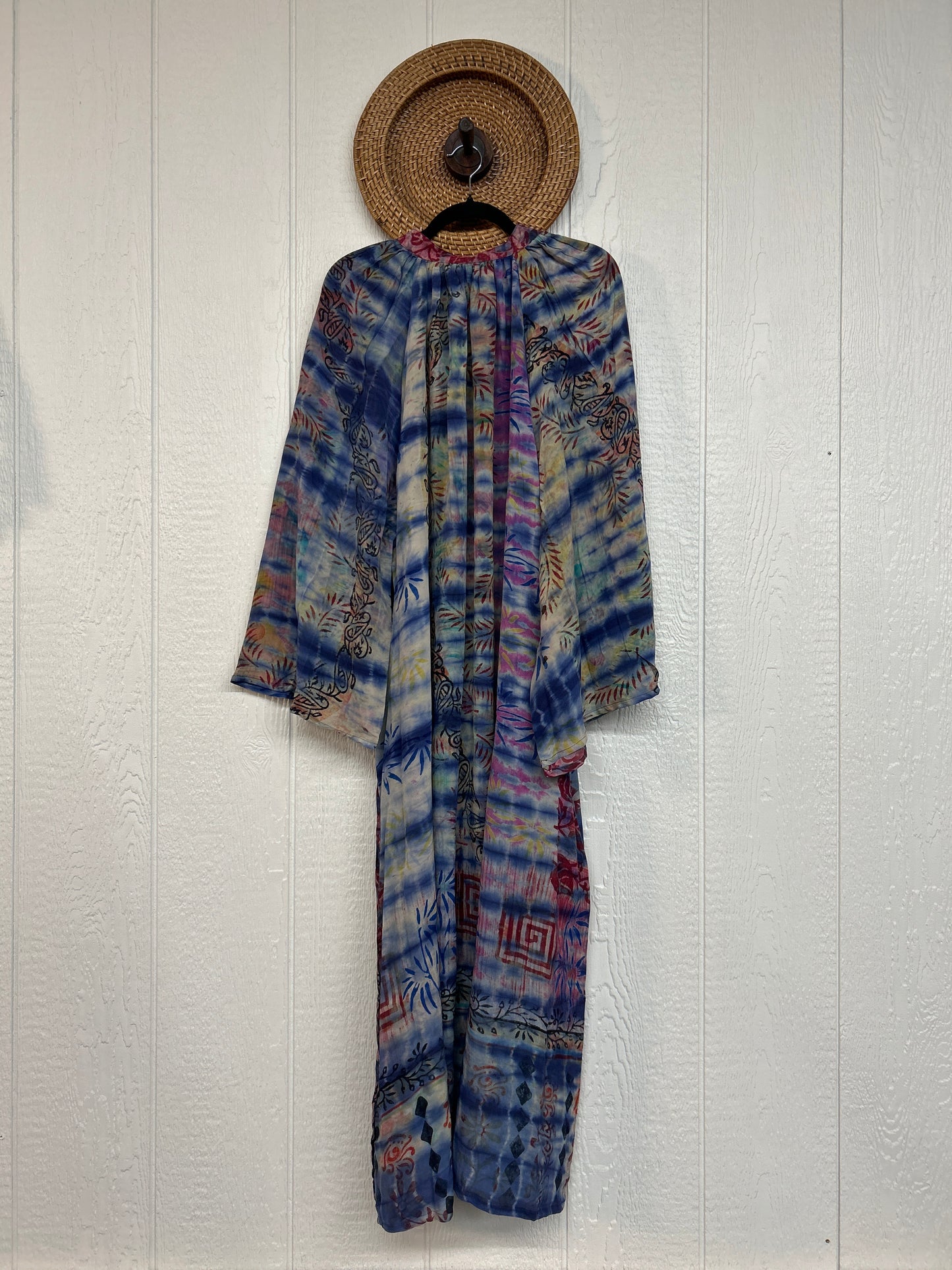 Crepe Sari Woodstock Duster Dress 0226 216