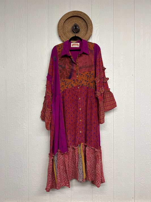 Crepe Sari Rhiannon Duster Dress 0226 216