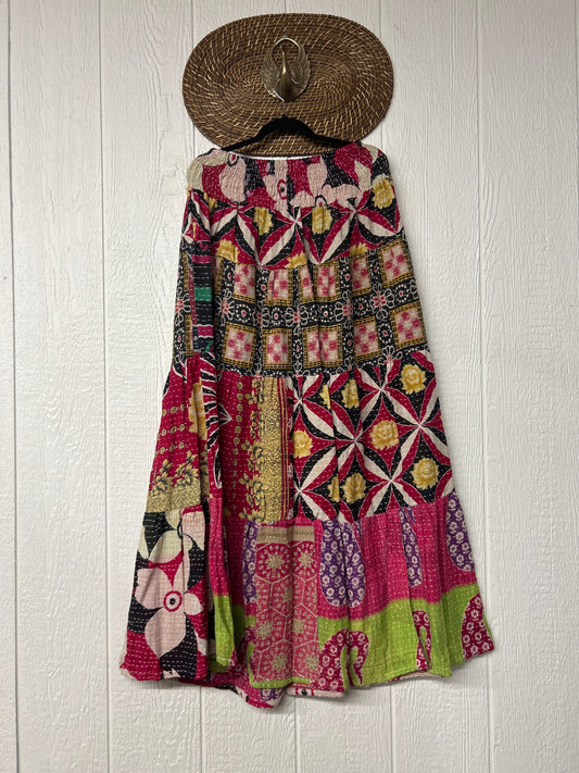 Pareo Kantha Lotus Maxi Skirt 0826 152