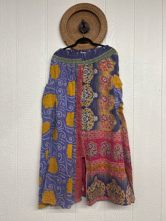 Pareo Kantha Butterfly Cargo Skirt 0426 209