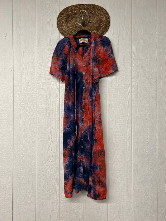 Crepe Sari Summer Woodstock Duster 0626 248