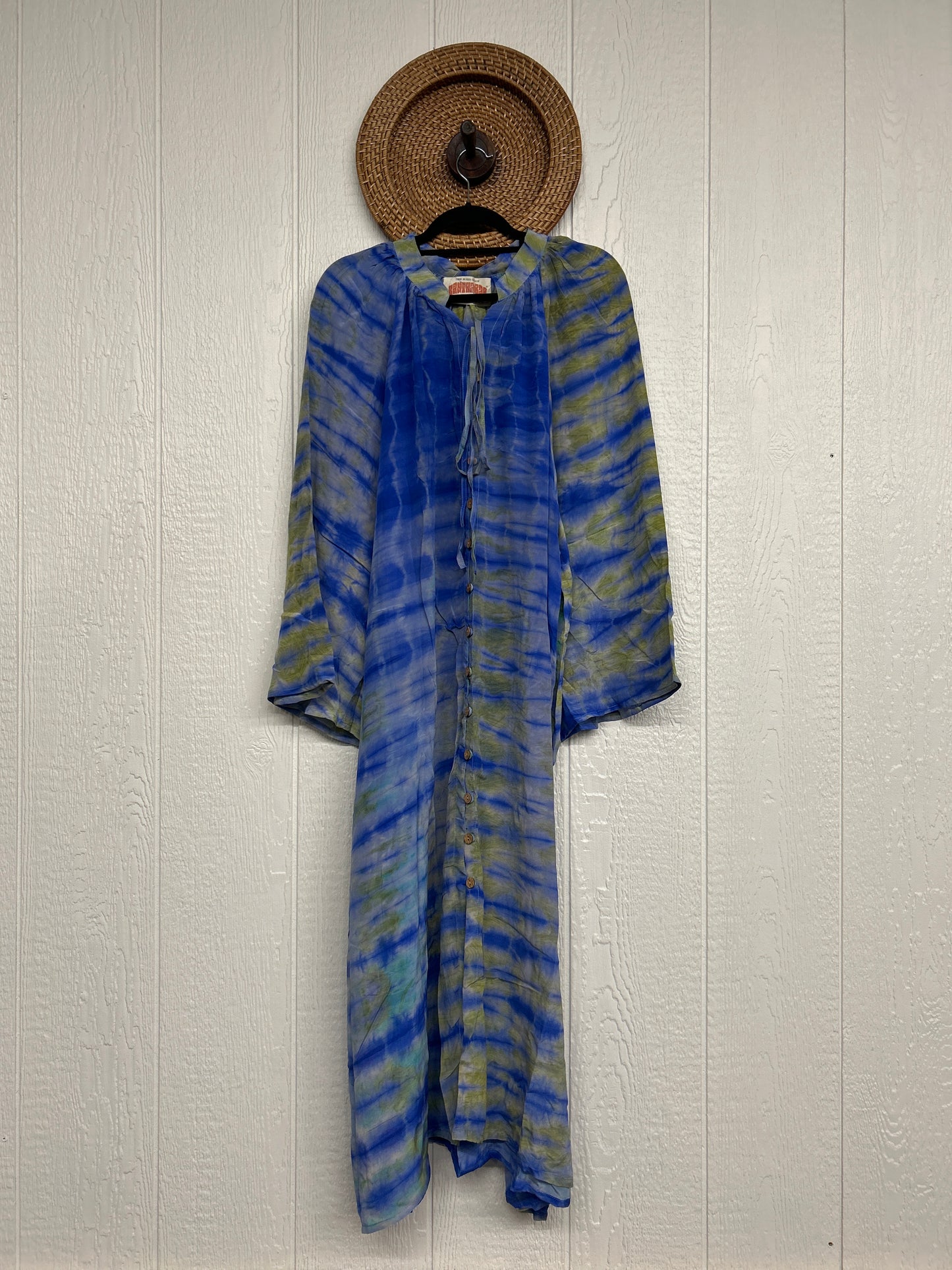 Crepe Sari Woodstock Duster Dress 0226 158