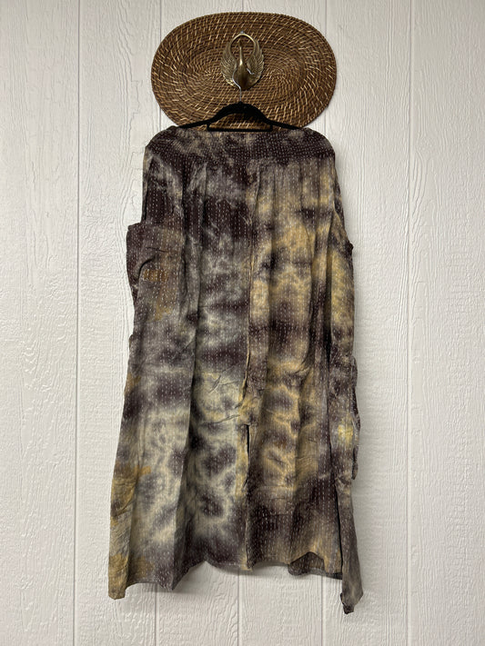Pareo Kantha Butterfly Cargo Skirt 0526 025