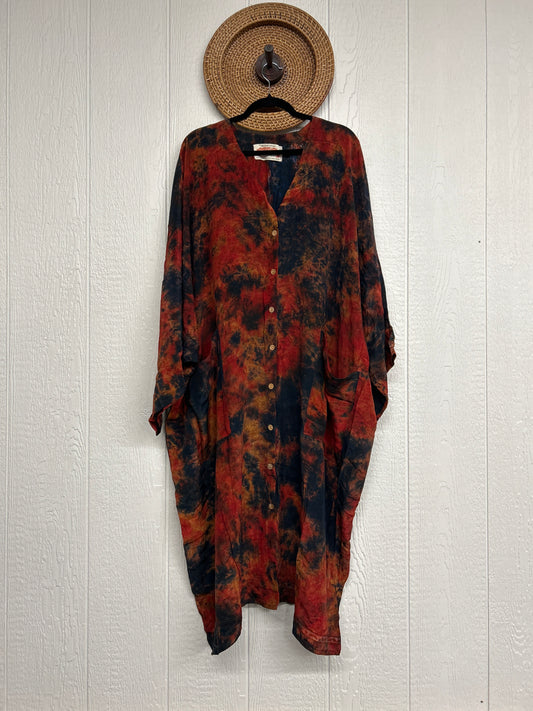 Crepe Sari Gaia Duster Dress 0826 203