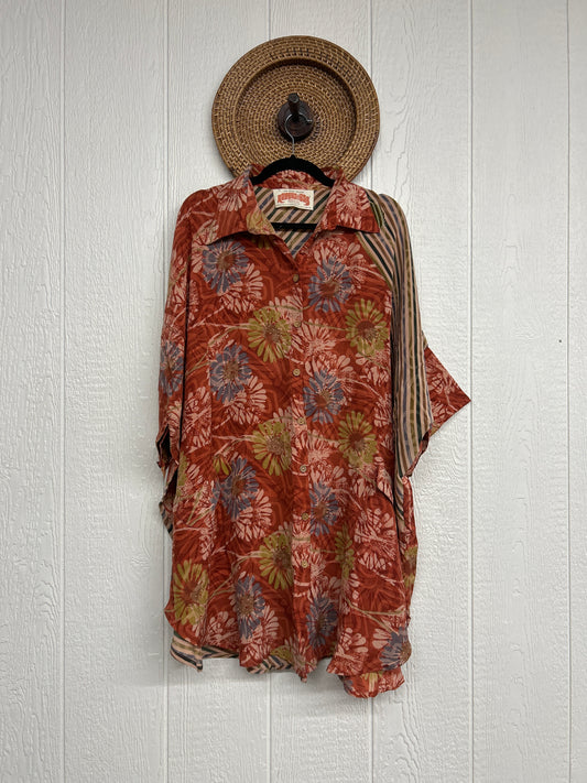 Crepe Sari Free To Be Button Down 0626 246