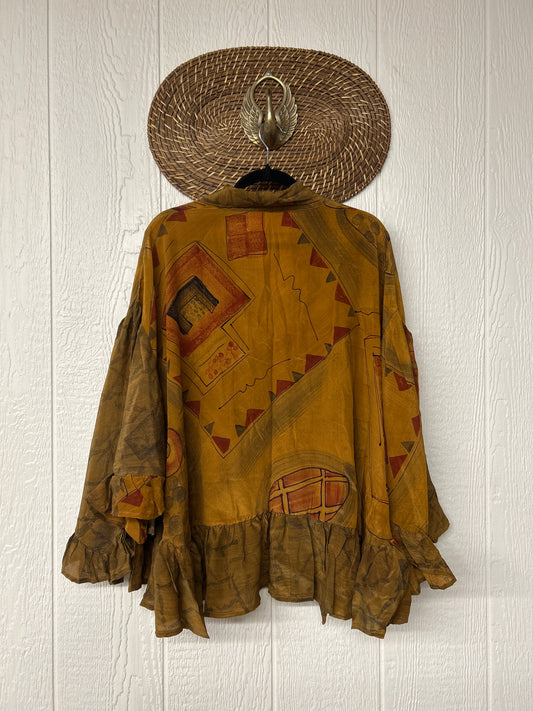 Crepe Sari Wild Rose Top 1225 202