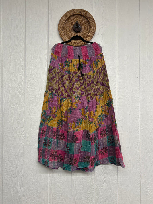 Pareo Kantha Lotus Maxi Skirt 0826 258
