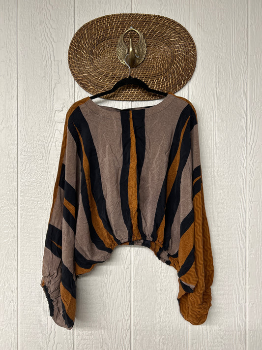 Crepe Sari Luna Crop Top 0526 015