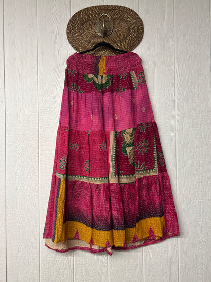 Pareo Kantha Lotus Maxi Skirt 0826 187