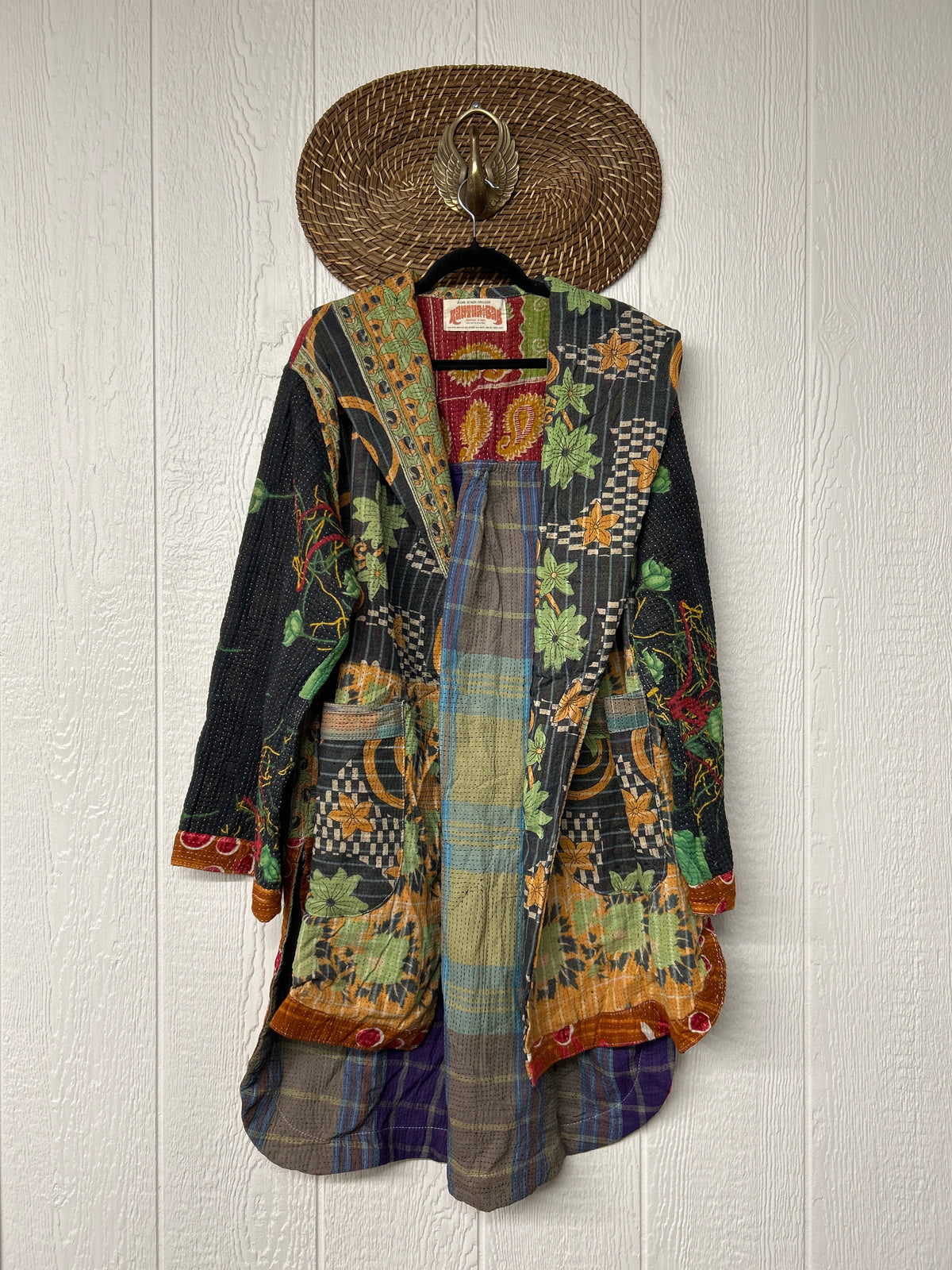 Fine Kantha Drifter Coat 1026 086