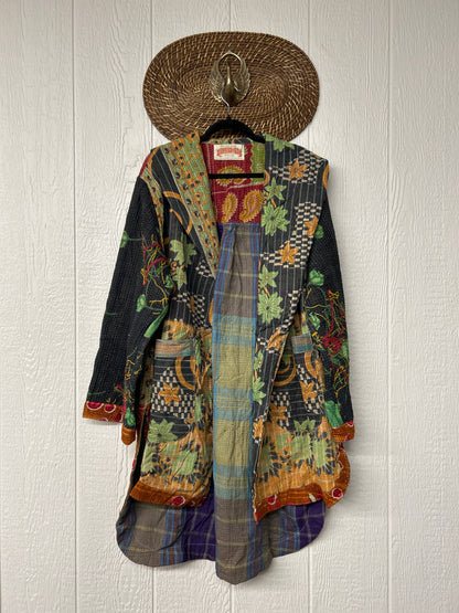 Fine Kantha Drifter Coat 1026 086