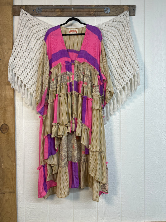 Rasgulla Sari Rhiannon Kimono 0826 113
