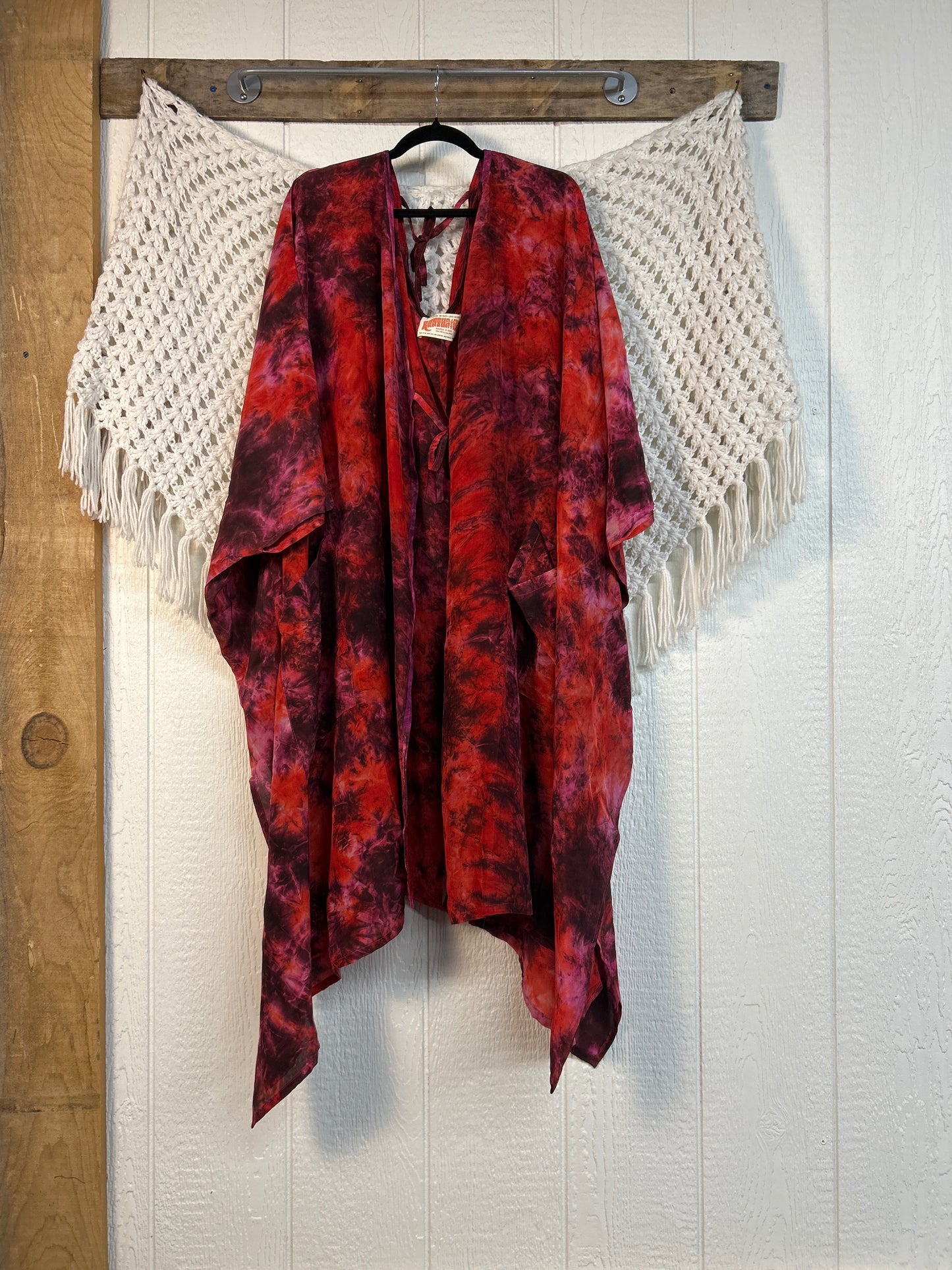 Crepe Sari Orchid Kimono 0626 247