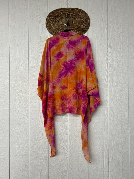 Crepe Sari Summer Nirvana Button Down 0626 039