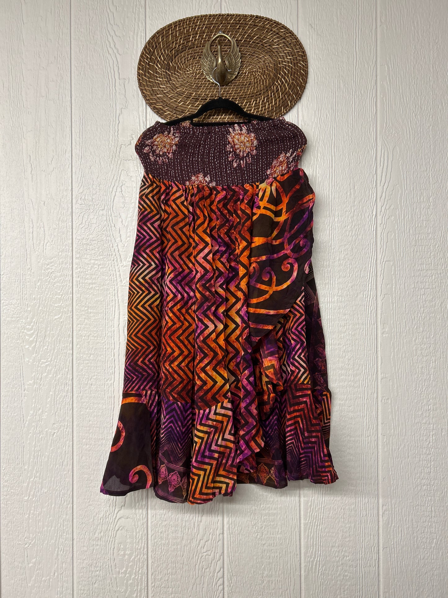 RETAIL Crepe Sari Inner Peace Wrap Skirt 0626 122