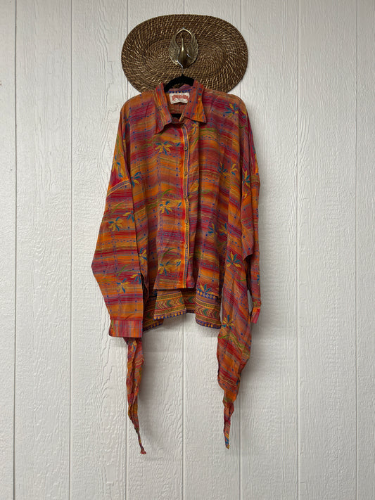 Crepe Sari Nirvana Button Down 1125 085