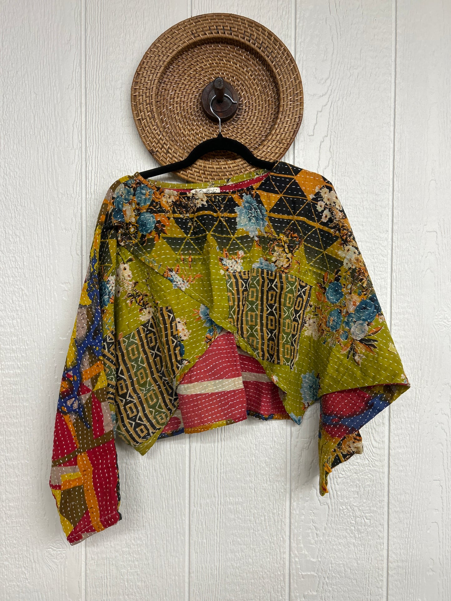 Pareo Kantha In Bloom Cropped Pullover 0326 131