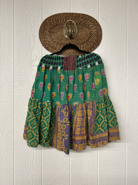 Pareo Kantha Meadow Skirt 0826 052
