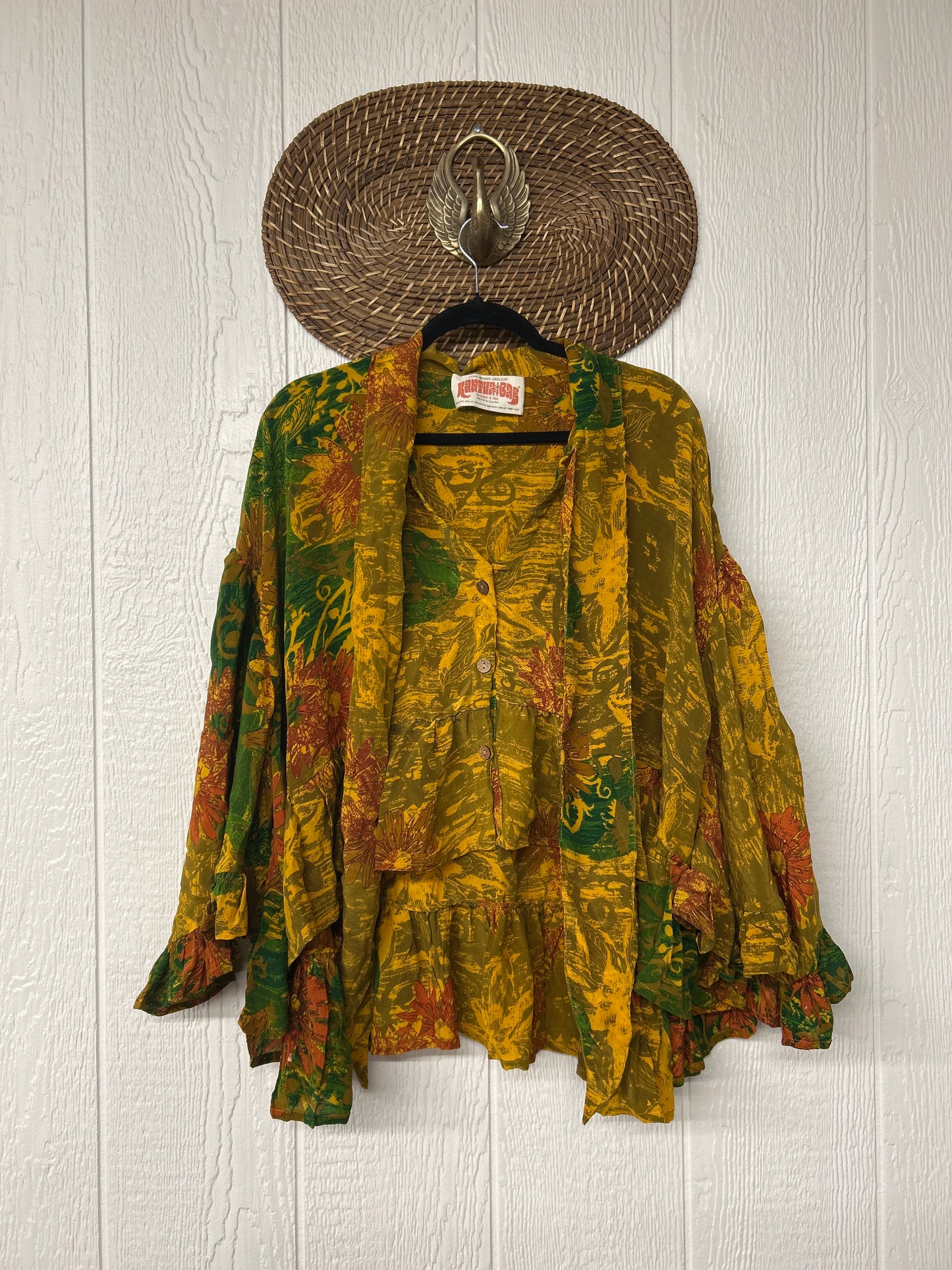 Crepe Sari Wild Rose Top 1225 158