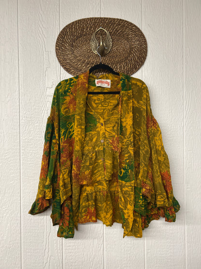 Crepe Sari Wild Rose Top 1225 158