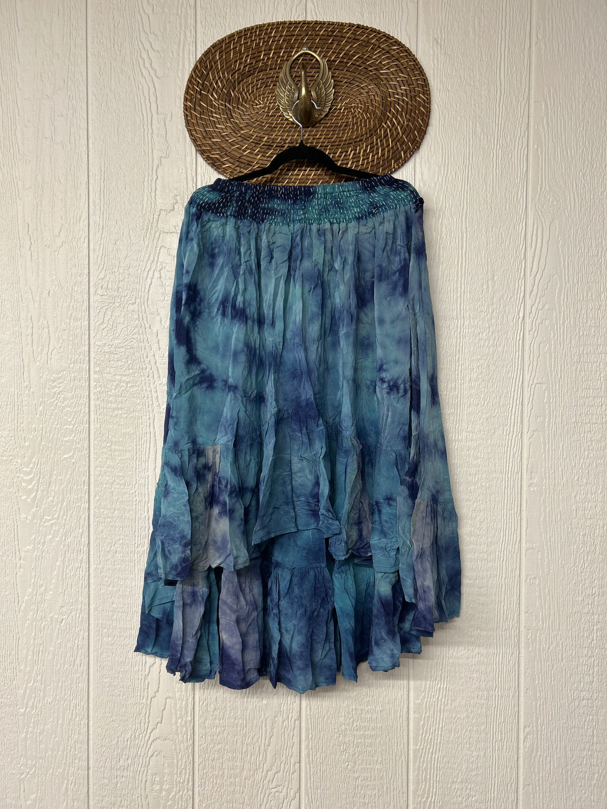 Crepe Sari Dahlia Skirt 1026 012
