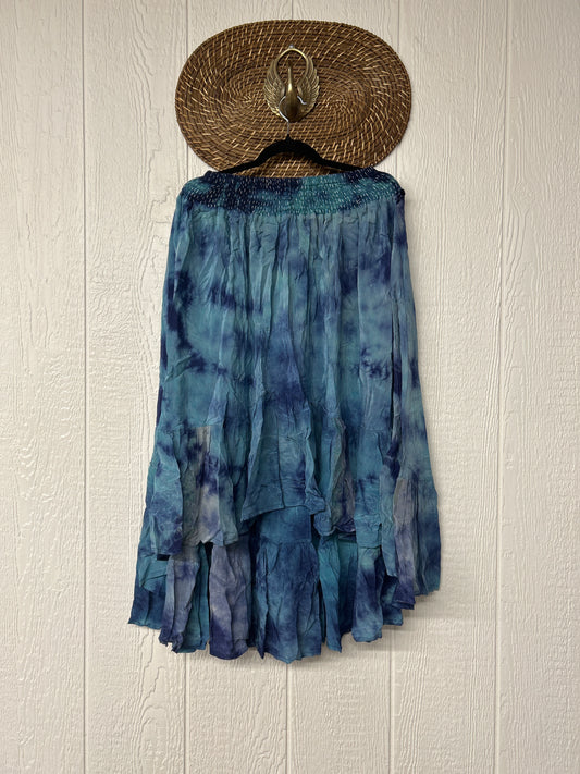 Crepe Sari Dahlia Skirt 1026 012