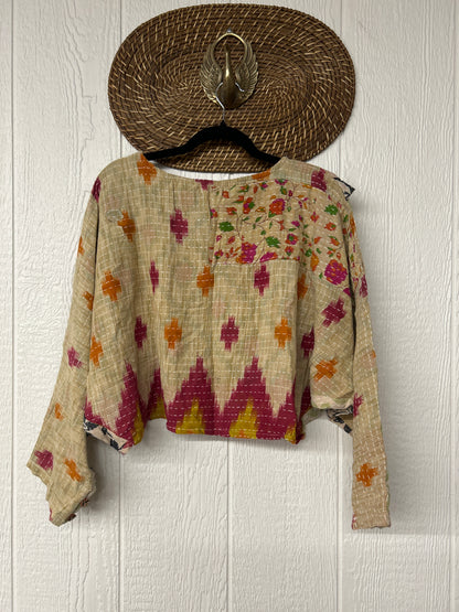 Pareo Kantha In Bloom Cropped Pullover 0326 190