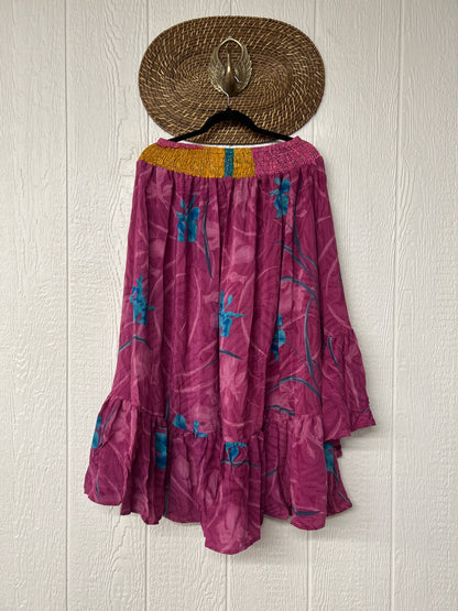 Crepe Sari Dahlia Skirt 1026 050