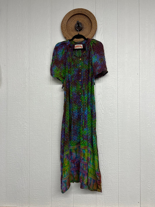 Crepe Sari Summer Woodstock Duster 0626 036