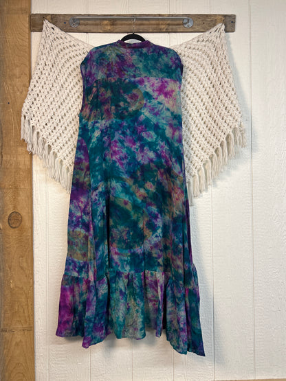 Crepe Sari Summer Dahlia Duster 0726 265