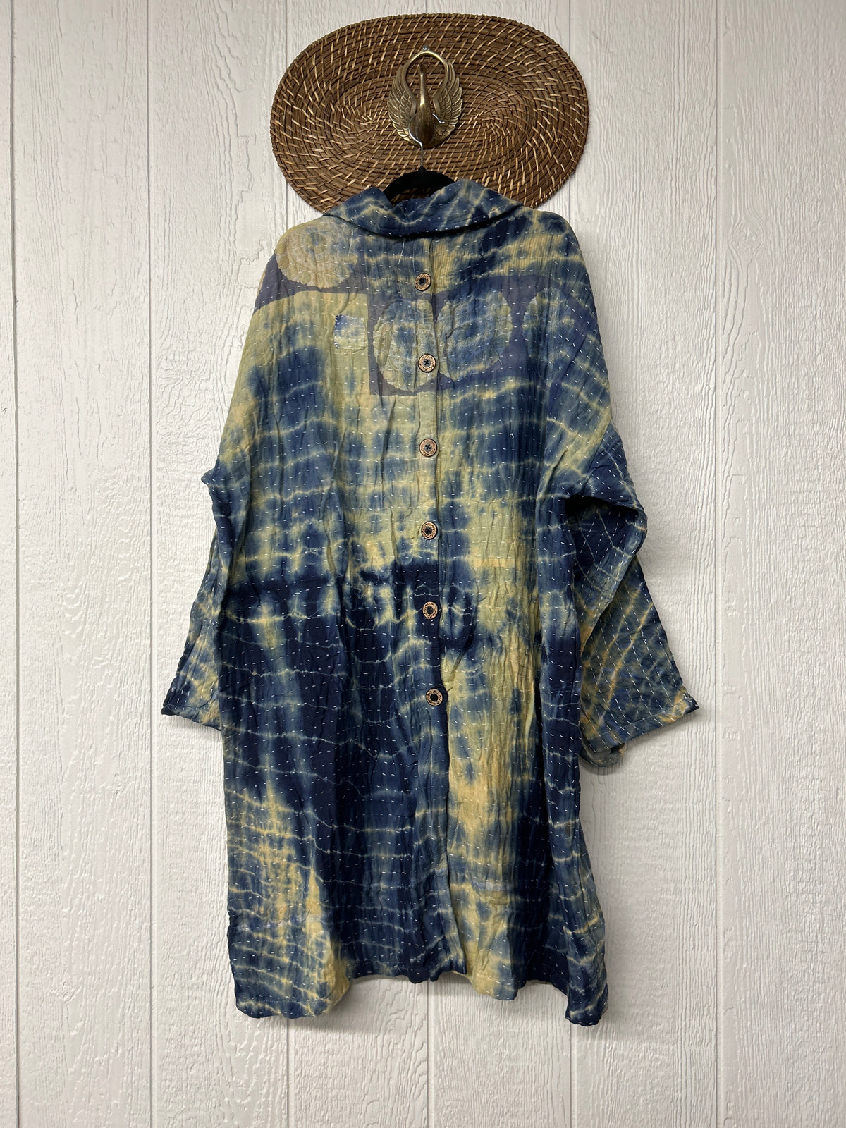 Aura Edit Koverlet Button Down Trench Coat 1026 046