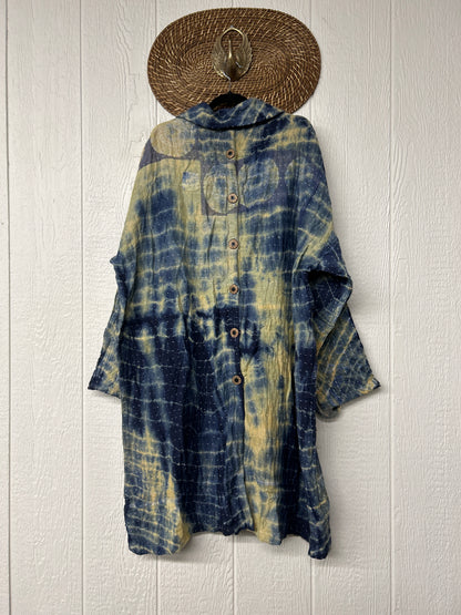Aura Edit Koverlet Button Down Trench Coat 1026 046