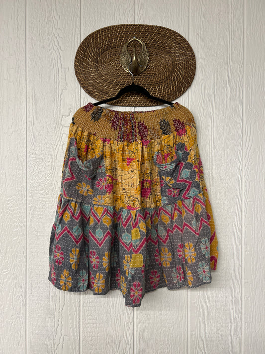 Pareo Kantha Meadow Skirt 0826 247