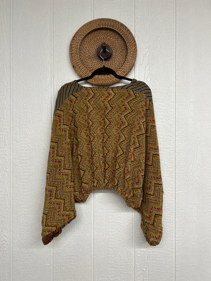 Crepe Sari Luna Crop Top 0126 087