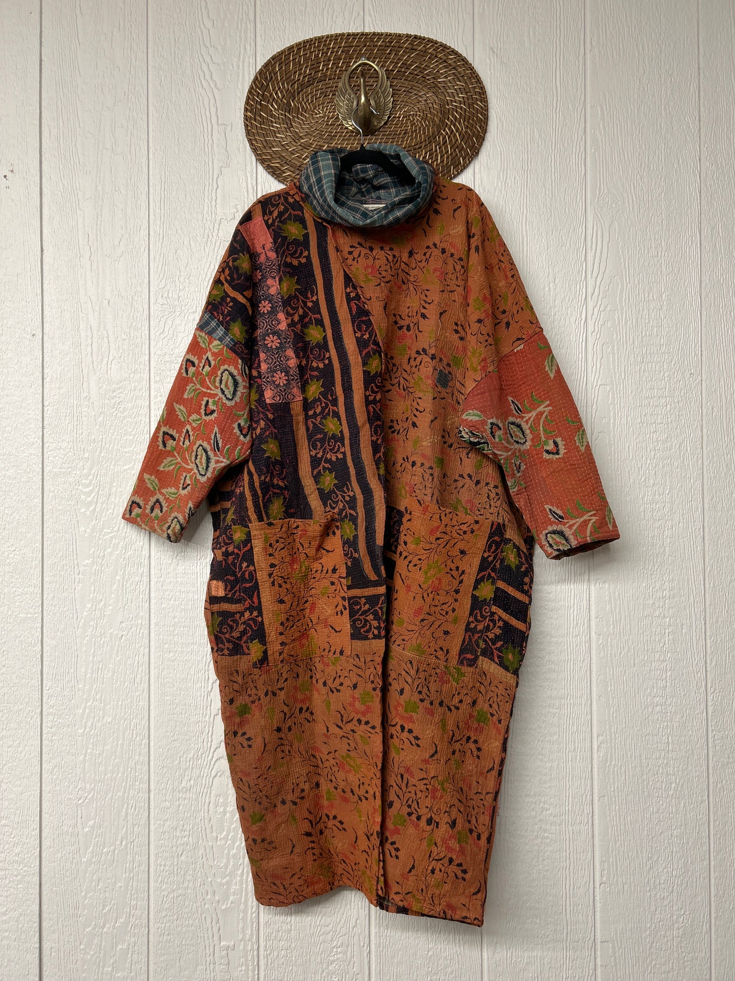 Fine Kantha Cowl Split Pullover 1225 031