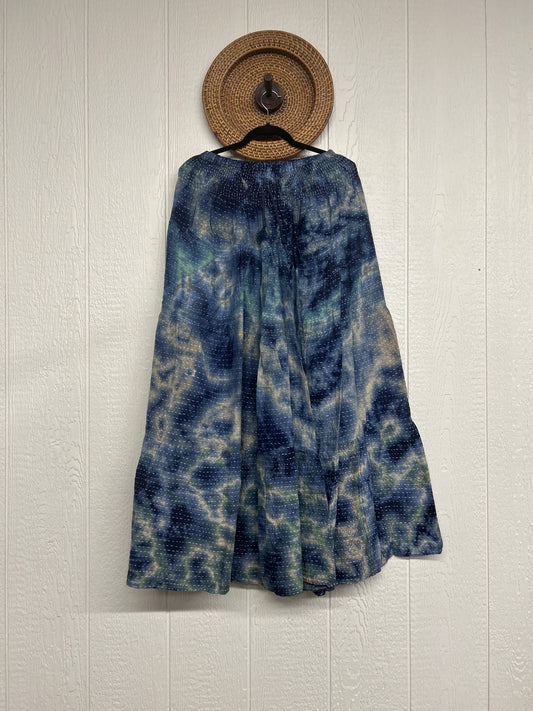 Pareo Kantha Lotus Maxi Skirt 0826 012