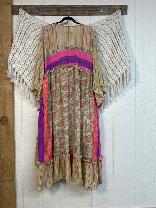 Rasgulla Sari Rhiannon Kimono 0826 113