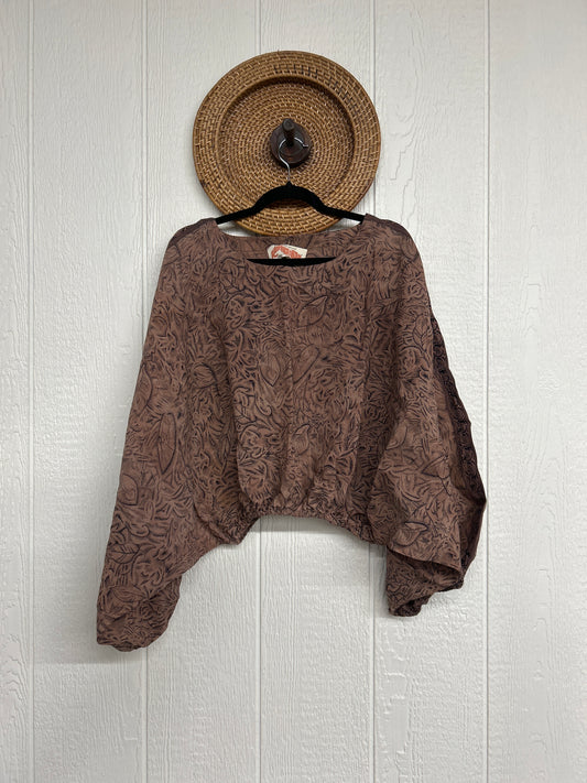 Crepe Sari Luna Crop Top 0126 137