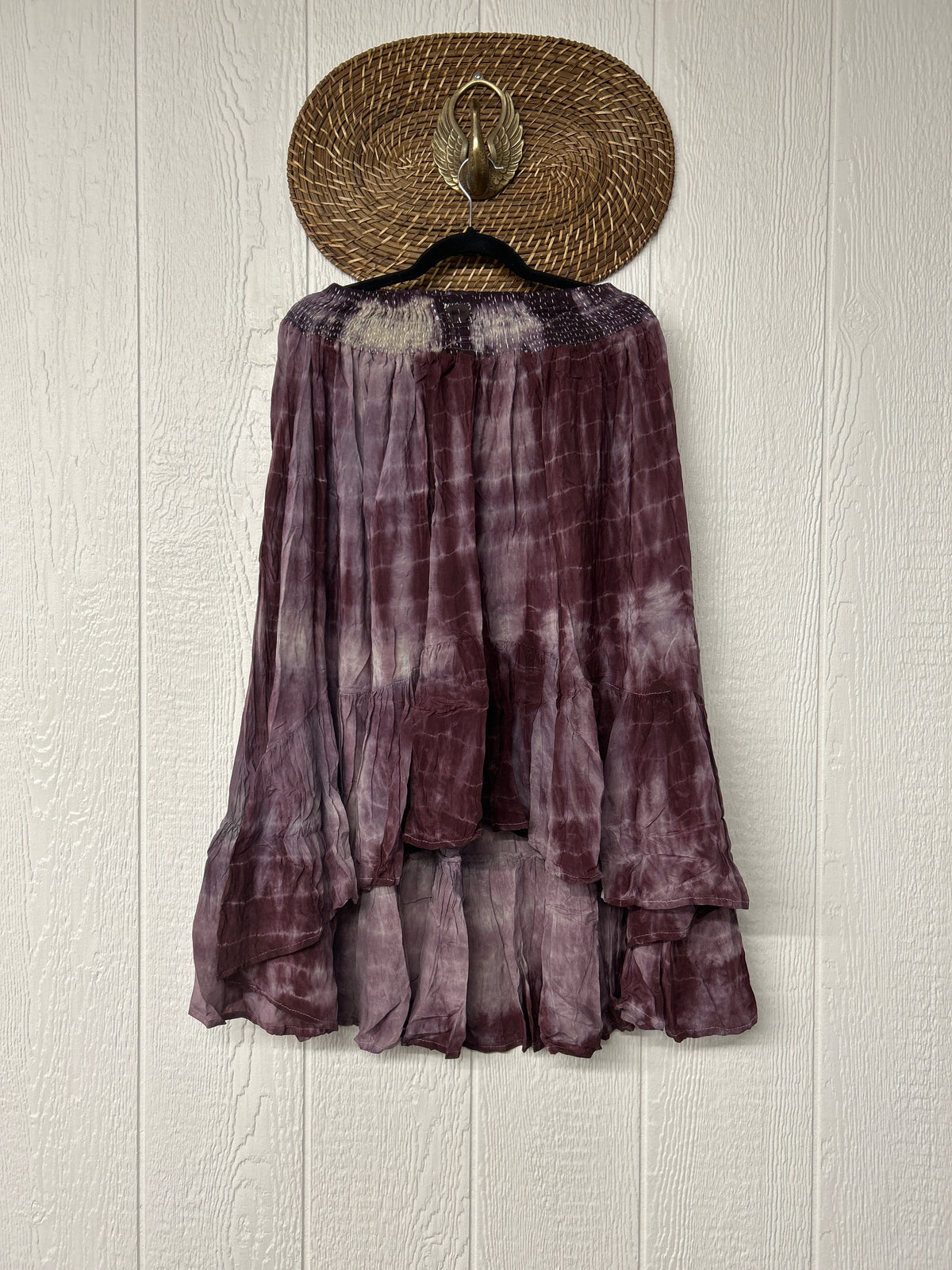 Crepe Sari Dahlia Skirt 1026 033