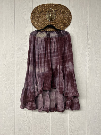 Crepe Sari Dahlia Skirt 1026 033