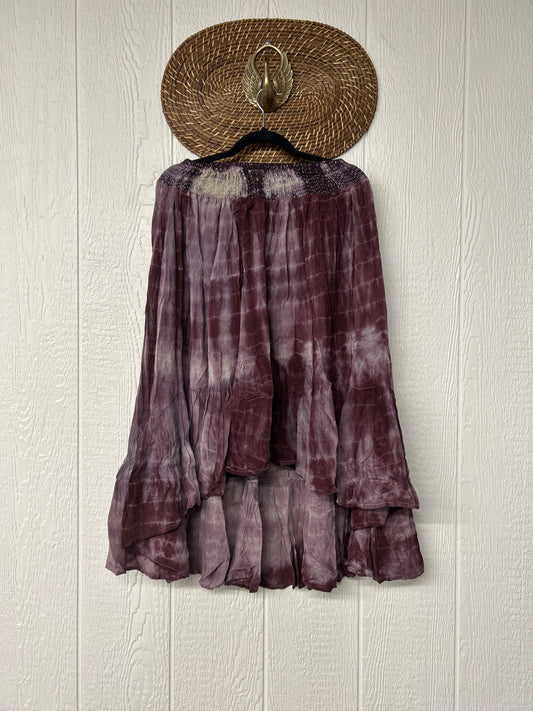 Crepe Sari Dahlia Skirt 1026 033