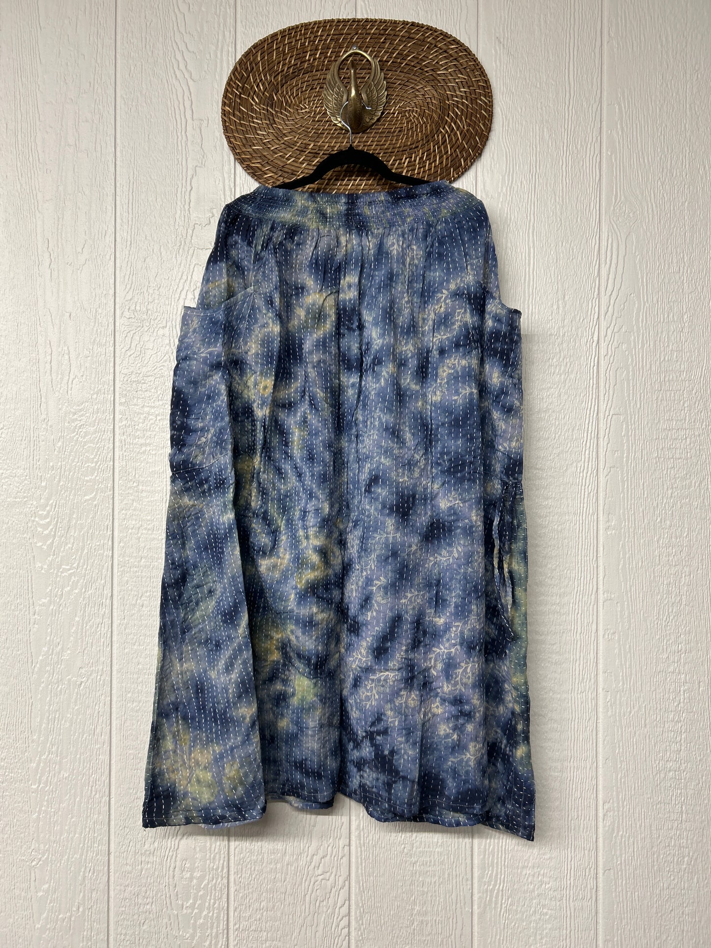 Pareo Kantha Butterfly Cargo Skirt 0526 027