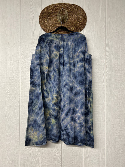 Pareo Kantha Butterfly Cargo Skirt 0526 027