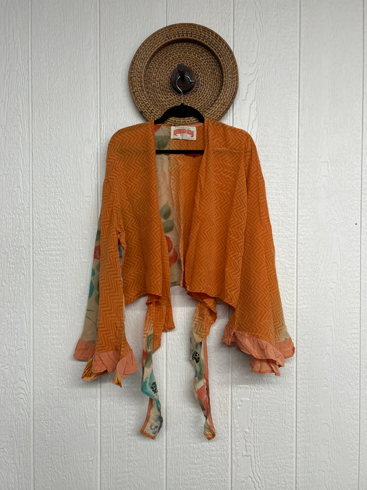 Crepe Sari Zeppelin Crop Shrug 0426 183