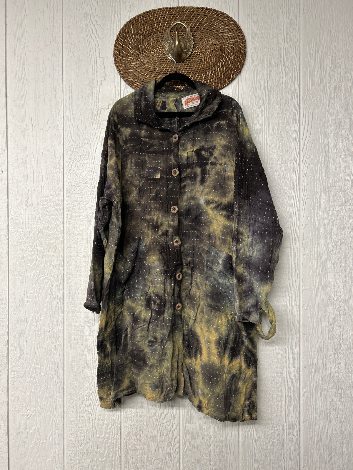 Aura Edit Koverlet Button Down Trench Coat 1026 023
