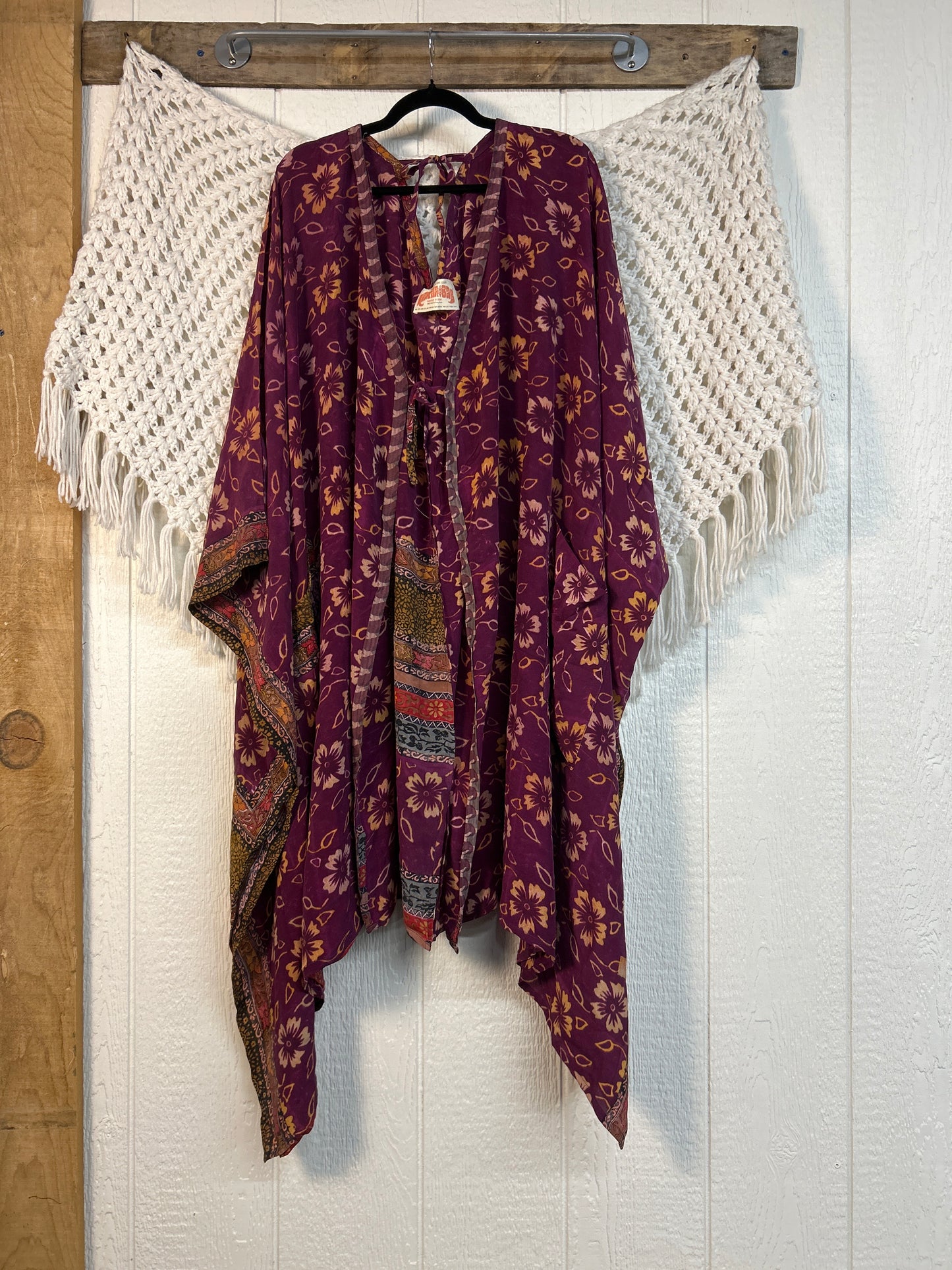 Crepe Sari Orchid Kimono 0626 181