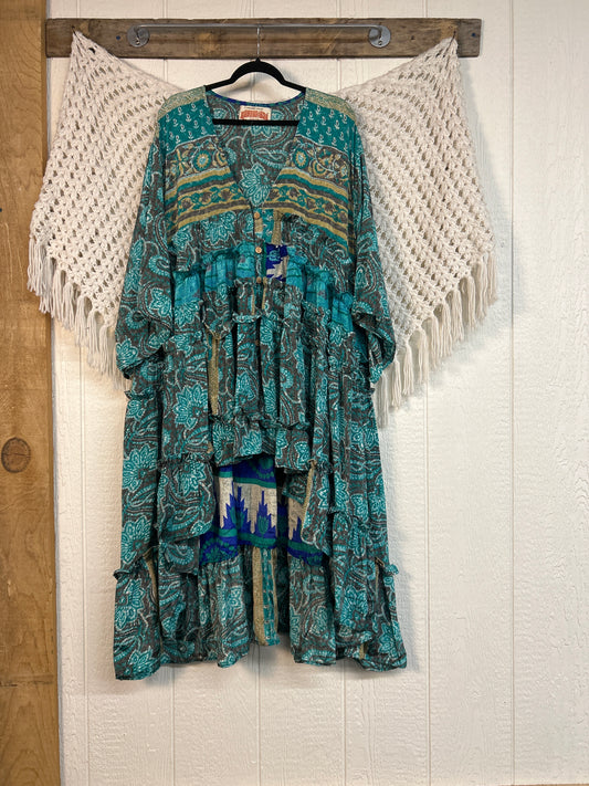 Rasgulla Sari Rhiannon Kimono 0826 068