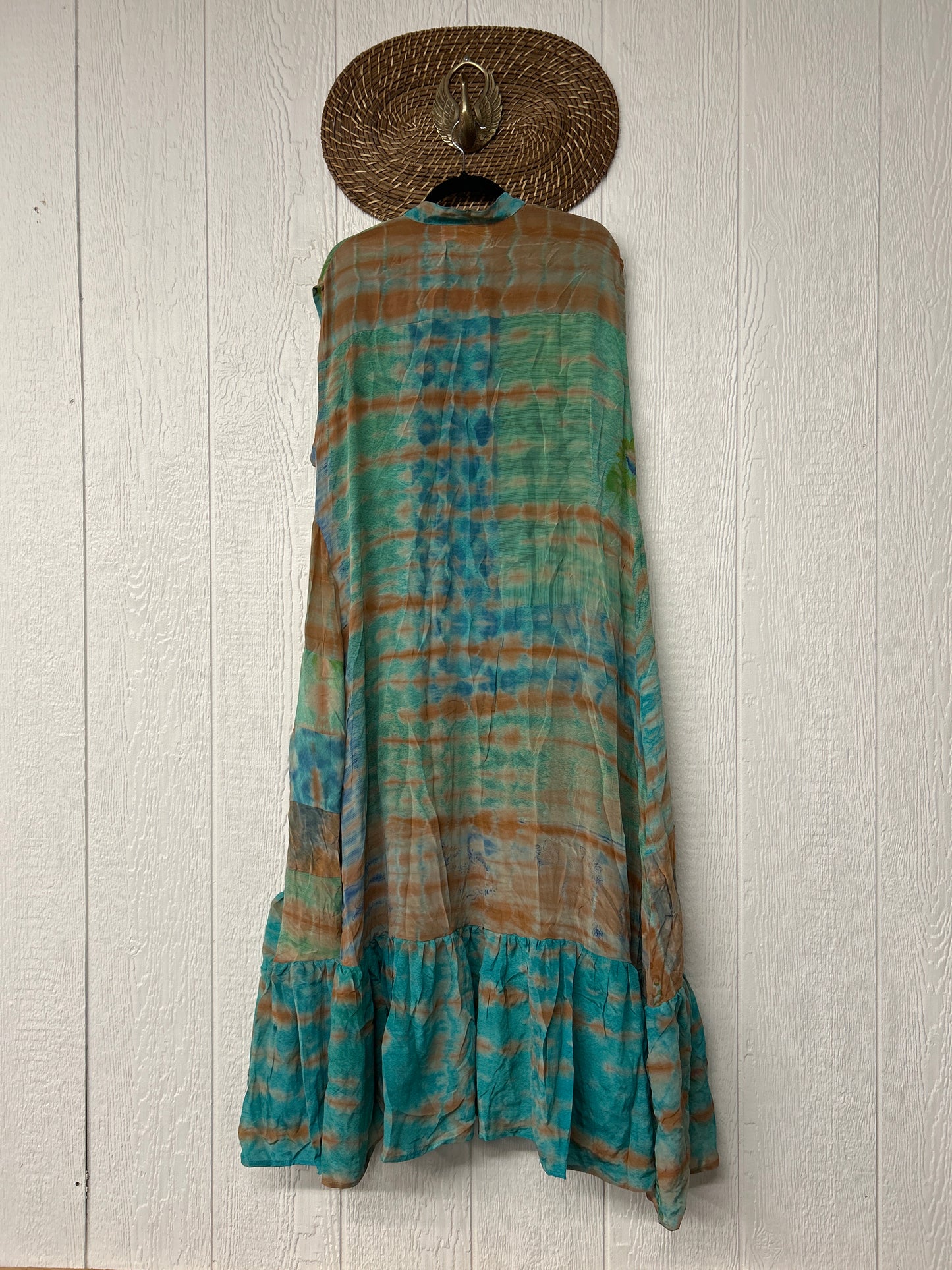 RETAIL Crepe Sari Summer Dahlia Duster 0726 132